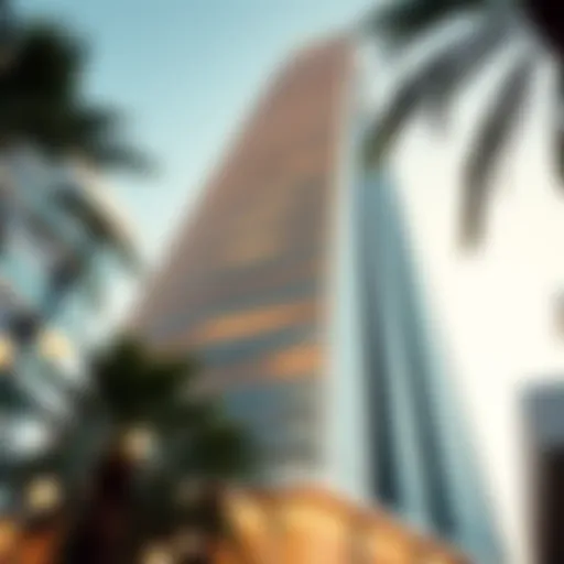 Stunning exterior view of Botanica Tower, showcasing its unique architectural design