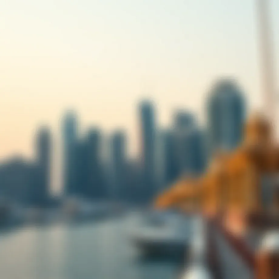 Skyline view of Dubai Marina showcasing luxury towers