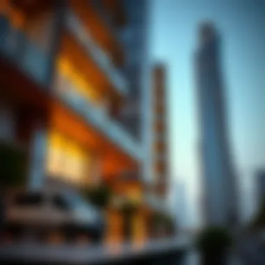 Architectural Elegance of Elite Residences Tower Architectural details of Elite Residences Tower highlighting modern aesthetics