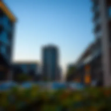 Modern Architectural Features Architectural features highlighting the modern design of residential complexes