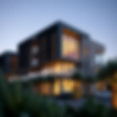 Modern architecture in Dubai's Green Community Dip
