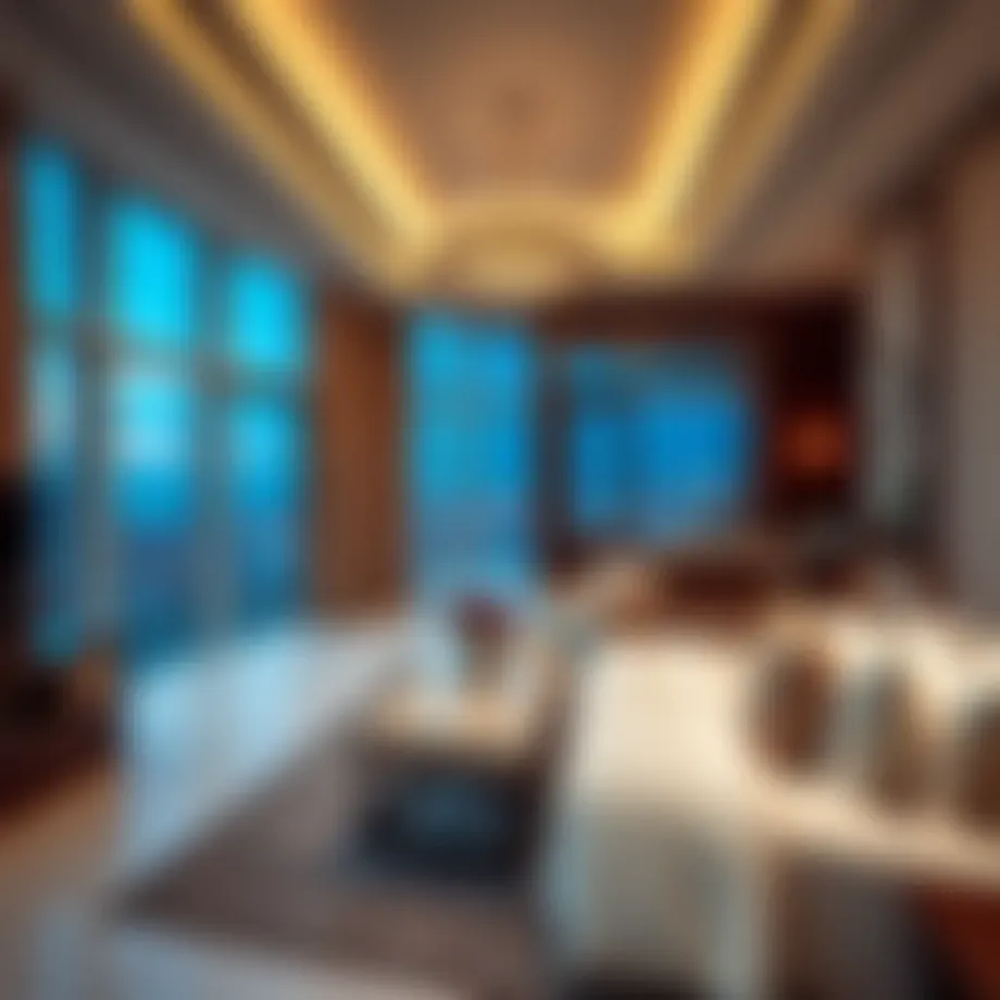 Luxurious hotel suite on Yas Island