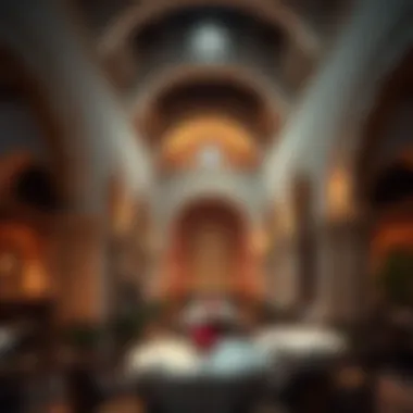 Architectural Beauty of Dining Spaces Traditional Arabian architecture enhancing the dining experience