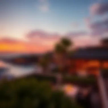 Sunset Serenity at Madinat Jumeirah Breathtaking view of the sunset over the resort’s restaurants