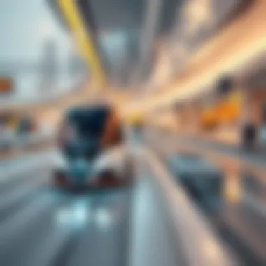 Futuristic Transportation Solutions in Masdar City High-tech transportation systems designed for Masdar City